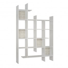 Bookcase Manco 214215 122x25,5x188cm White White