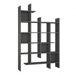 Bookcase Manco 214213 122x25,5x188cm Anthracite Anthracite