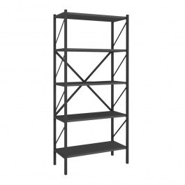 Bookcase Jocasta 212516 66x34x160cm Anthracite Anthracite