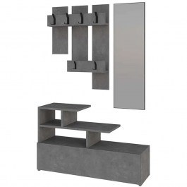 Entrance Furniture Vesty 0249811 Με ΚαθρέDτη 100x30x61cm Retro Grey GREY
