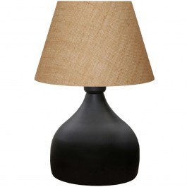 Φωτιστικό Επιτραπέζιο Hubert 0123715 22x14x32cm 1xE27 15W Brown-Black Megapap BROWN-BLACK