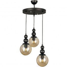 Φωτιστικό Οροφής Latona 0189388 30x30x85cm 3xE27 60W Black Megapap BLACK