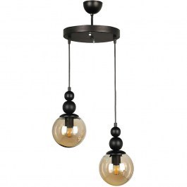 Φωτιστικό Οροφής Latona 0189389 25x25x80cm 2xE27 60W Black Megapap BLACK