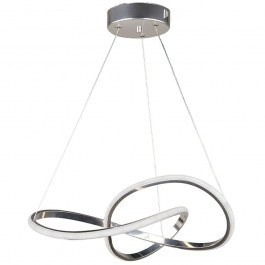 Pendant Lamp Luciano 0189421 47x40x60cm Led 72W Silver Megapap SILVER