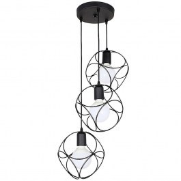 Φωτιστικό Οροφής Lusita 0124526 35x35x90cm 3xE27 60W Black Megapap BLACK