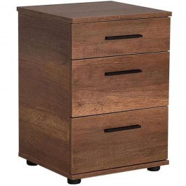 Bedside Table Trendline 0117172 40x39x57cm Walnut WALNUT