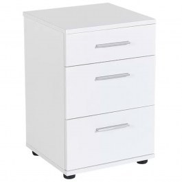 Bedside Table Trendline 0080396 40x39x57cm White WHITE