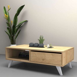 Τραπεζάκι Σαλονιού Aster 0123214 120x56x40cm Sonoma SONOMA
