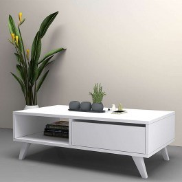 Τραπεζάκι Σαλονιού Aster 0123215 120x56x40cm White WHITE