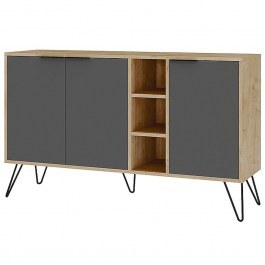Buffet Clara 0207485 142x35,6x83cm Natural-Anthracite NATURAL-ANTHRACITE