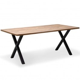 Table Jeremy 0212174 160x80x75cm Natural-Black NATURAL-BLACK