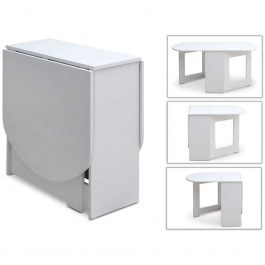 Extendable Table Winslet 0207919 34(63+63)x80x76cm White WHITE