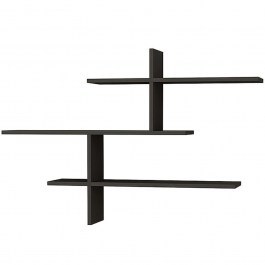 Ραφιέρα Τοίχου Leo 0207470 123x22x80cm Anthracite ANTHRACITE