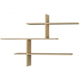 Ραφιέρα Τοίχου Leo 0207472 123x22x80cm Natural NATURAL