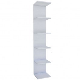 Bookcase - Shelf Ogden 0212547 34,5x30x180cm White WHITE
