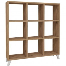 Bookcase Saul 0212543 88,2x20x88,2cm Oak OAK