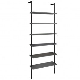 Bookcase Madison 0220244 60x20x183cm Anthracite-Black ANTHRACITE-BLACK