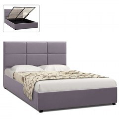 Bed With Storage Space For Mattress 160x200cm Kingston 0224252 213,5x167,5x109cm Grey