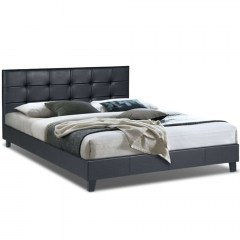 Bed For Mattress 160x200cm Sissy 0224246 212,5x166x90cm Black