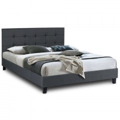 Bed For Mattress 160x200cm Sissy 0224248 212,5x166x90cm Anthracite
