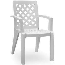 Garden Armchair  Kira 0226273 58x52x87cm White WHITE