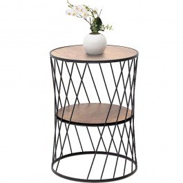 Side Table Jaspin 0127706 32x32x44cm Black-Walnut BLACK