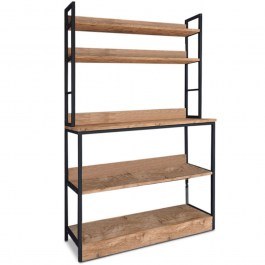 Rack Foyer 0220250 101x36x160,7cm Black-Oak OAK