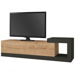 Wall TV Furniture Volare 0228149 150x29,6x38,6cm Oak-Anthracite ANTHRACITE-OAK