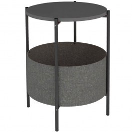 Side Table Kalid 0212586 D43x60cm Anthracite-Grey ANTHRACITE