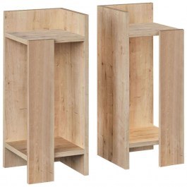 Bedside Table Elos (Set 2Pcs) 0230414 25x27x60cm Oak OAK