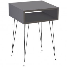 Bedside Table Scott 0226165 40x30x60cm Anthracite ANTHRACITE