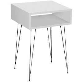 Bedside Table Scott 0226163 40x30x60cm White WHITE