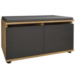Shoe Rack Twain 0226157 80x35x42cm Oak-Anthracite ANTHRACITE-OAK