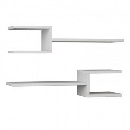Wall Shelving Unit Fork (Set 2Pcs) 0214137 75x19,5x18cm White WHITE