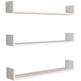 Ραφιέρα Τοίχου Tyrion (Σετ 3Τμχ) 0212612 90x15x12cm White WHITE