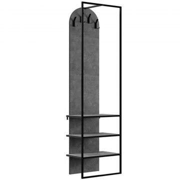 Entrance Furniture Archy 0234822 53x31,7x180cm Grey-Black