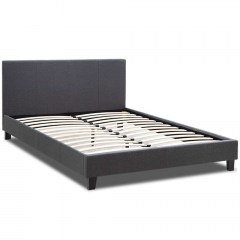 Κρεβάτι Flat (Για Στρώμα 160x200cm) 0228296 212x166x86cm Anthracite