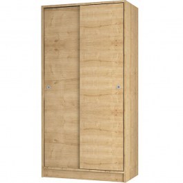 Ντουλάπα Δίφυλλη Misra 0229772 94x52x182cm Natural NATURAL