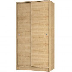 Ντουλάπα Δίφυλλη Misra 0229772 94x52x182cm Natural