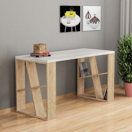Desk Honey 0207550 137x60x75cm White - Oak WHITE-OAK