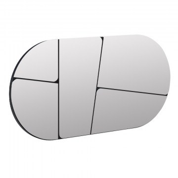 Wall Mirror Otis 0241570 80x2,2x40cm Black
