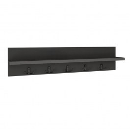 Κρεμάστρα Τοίχου Kery 0212605 80x11x18cm Anthracite ANTHRACITE