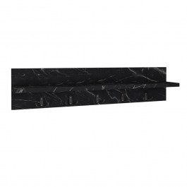 Κρεμάστρα Τοίχου Kery 0212604 80x11x18cm Black Marble Effect BLACK