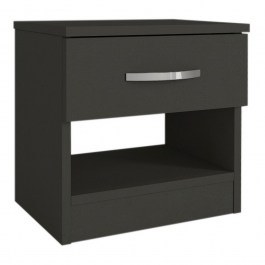Bedside Table Lube 0228212 40x28,2x40cm Anthracite ANTHRACITE