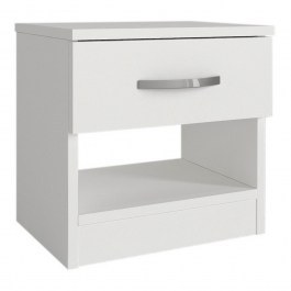 Bedside Table Lube 0228211 40x28,2x40cm White WHITE