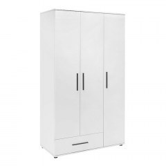 Ντουλάπα Ρούχων Bianco 0241427 Τρίφυλλη 103x52x187cm White