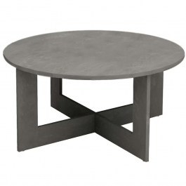Τραπεζάκι Σαλονιού Kati 0249659 Φ80x42cm Antque Grey GREY