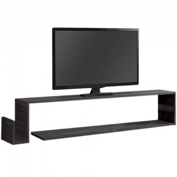 Έπιπλο Τηλεόρασης Επιτοίχιο Regnar 0249140 168,6x25x31,8cm Black Rebab