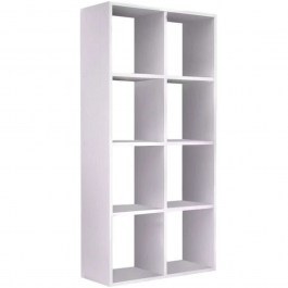 Bookcase Anser 0249661 69,8x29x142cm White WHITE