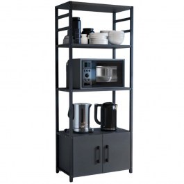 Shelf Agero 0252241 56,1x30x138,3cm Anthracite ANTHRACITE